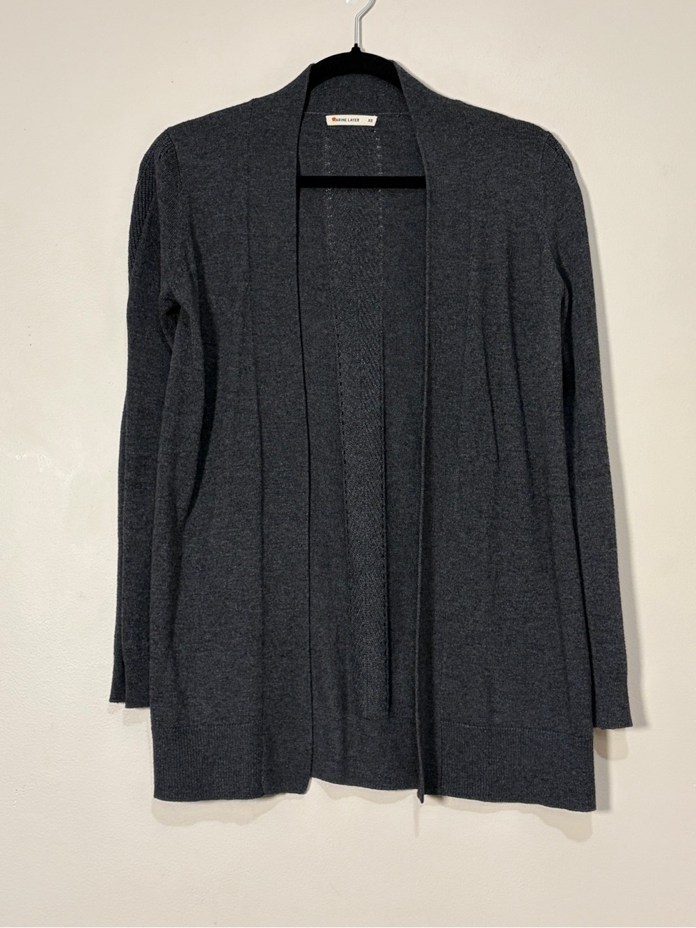 Marine Layer | Open flat front cardigan Women’s size XS pointelle design soft